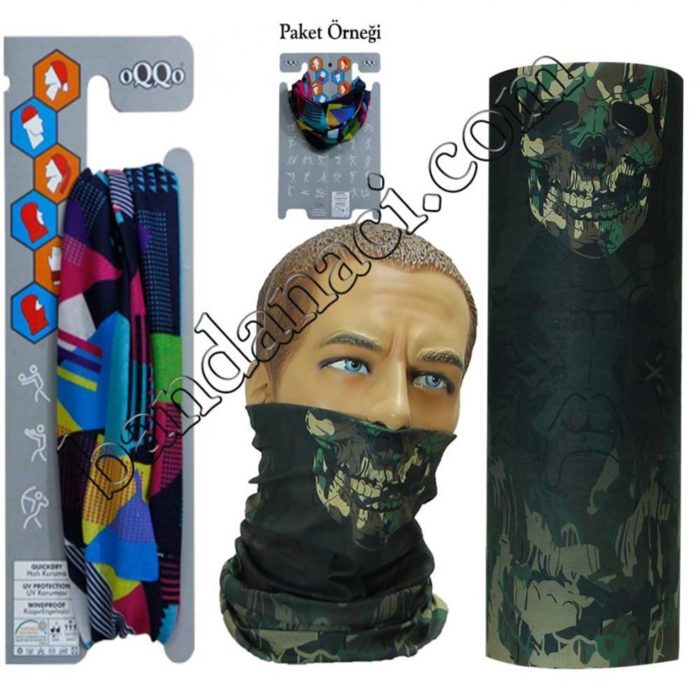 buff, bandana, boyunluk, kamuflaj skull Tema-178