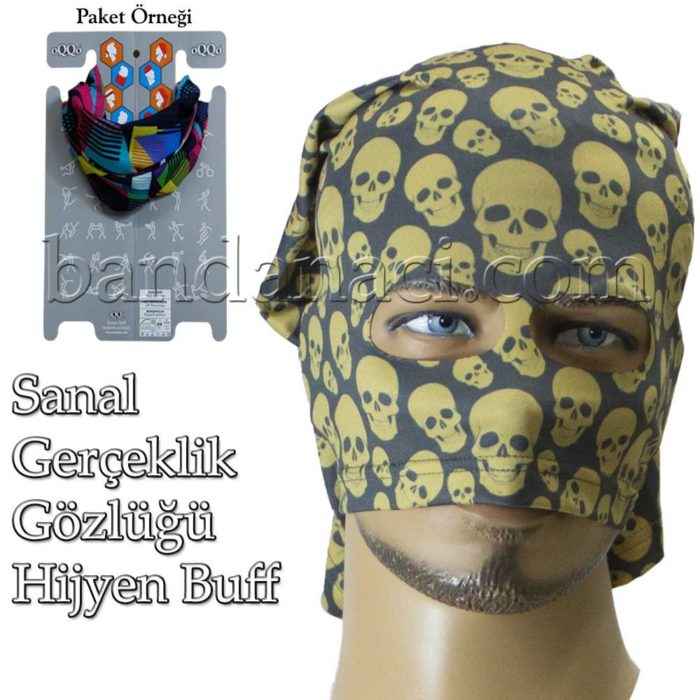 Sanal Gerçeklik Gözlüğü Hijyen Buff Kurukafa
