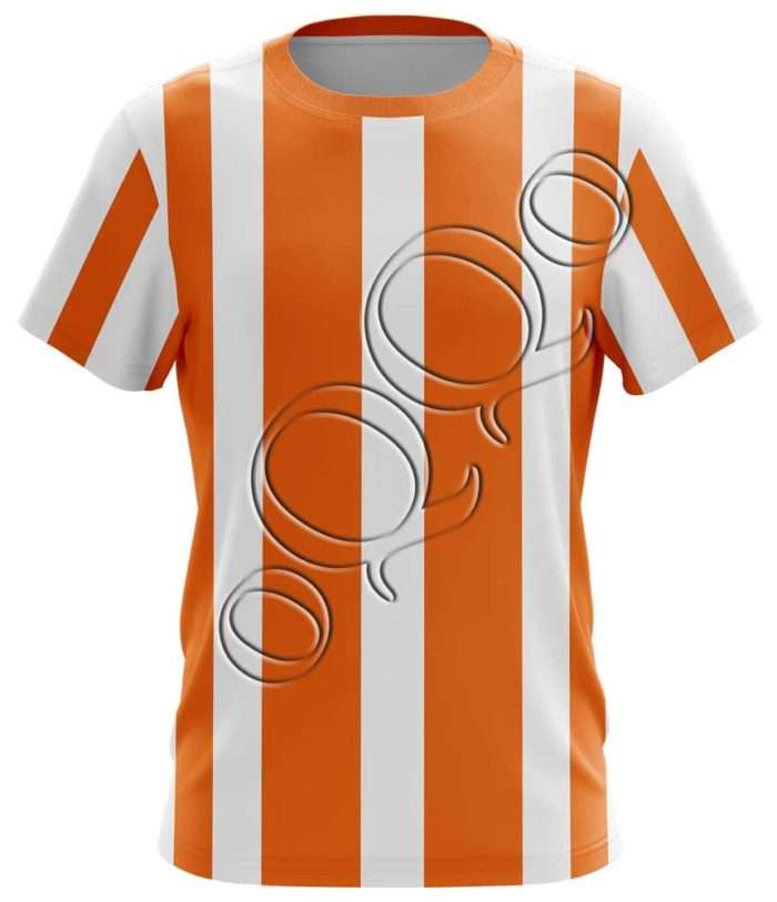 Çubuklu Forma Turuncu Beyaz (6cm)